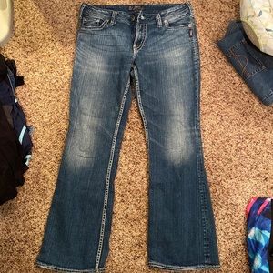 Silver siki blue jeans